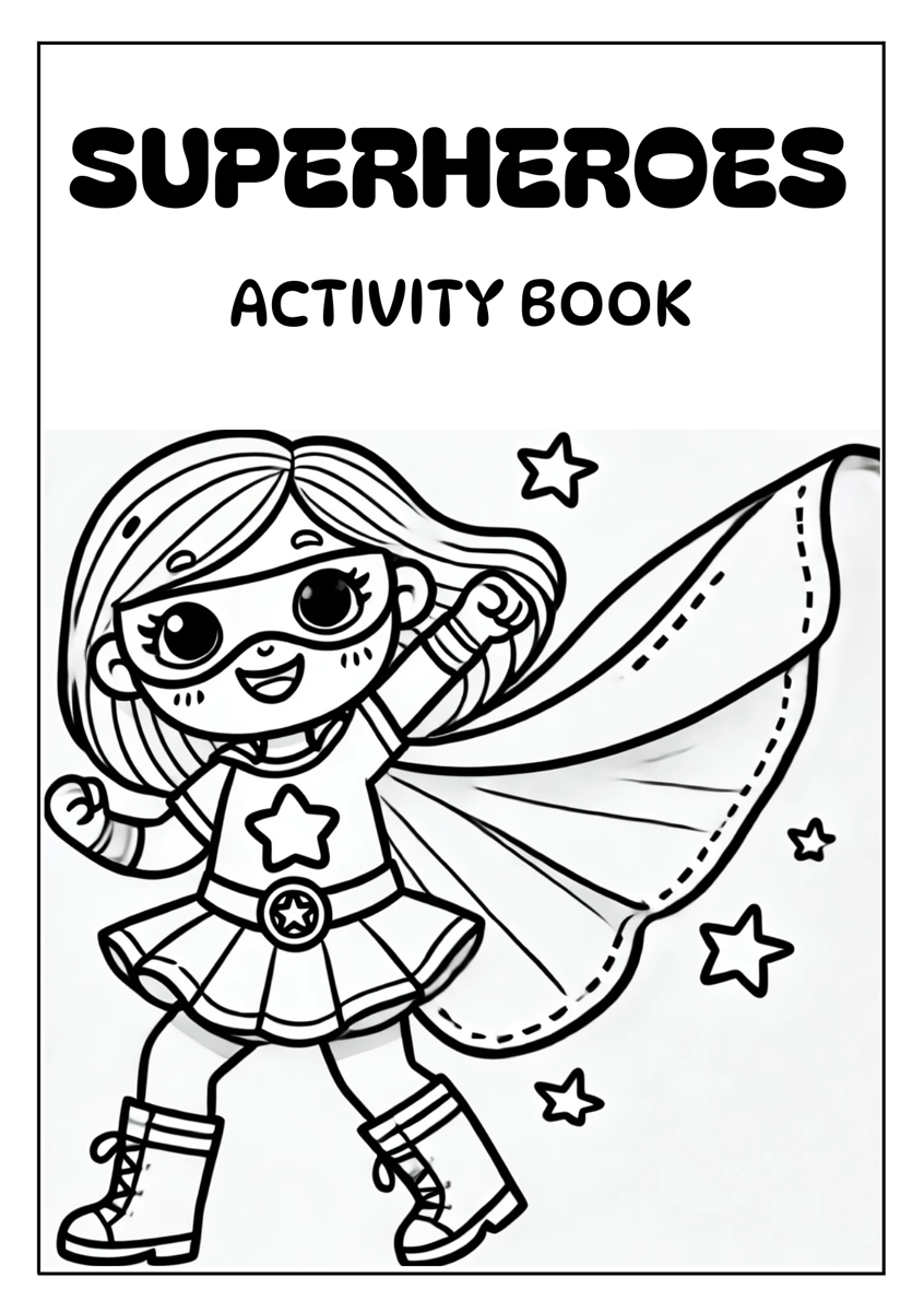 Superheroes Activity Book